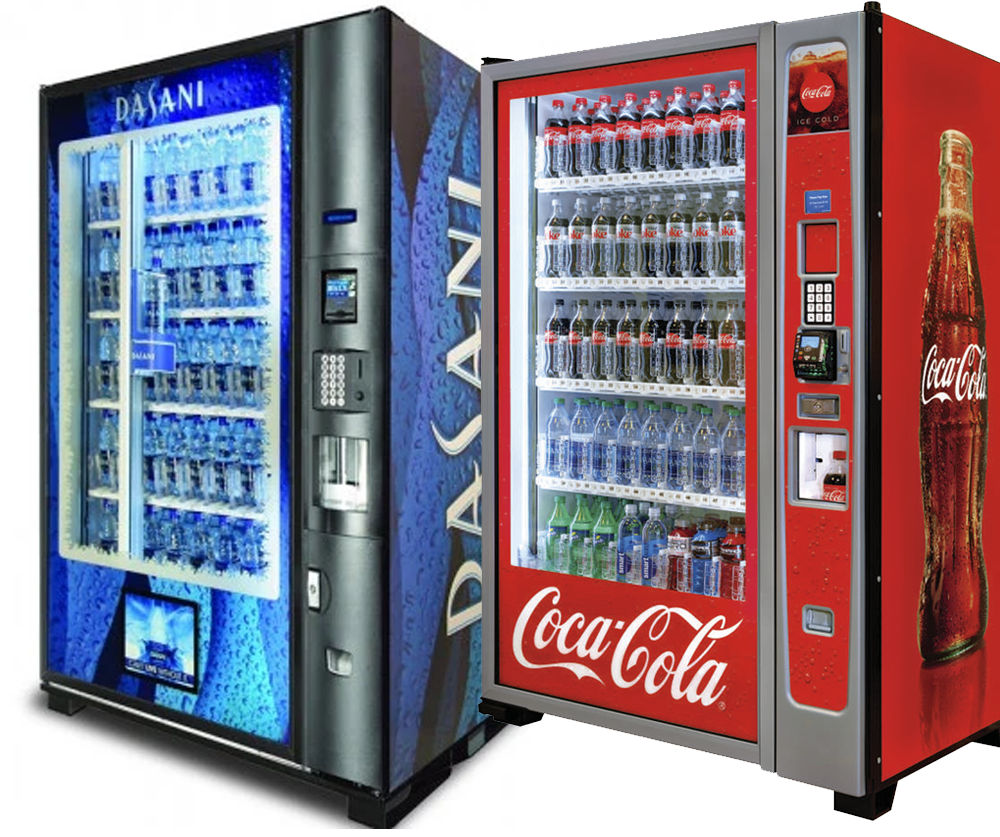 Coke and Dasani Vending Machines